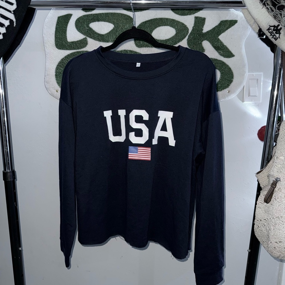 USA Flag Long Sleeve Shirt